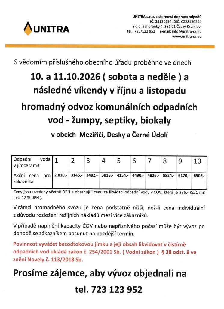 Meziříčí, Desky, Černé Údolí